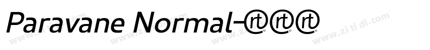 Paravane Normal字体转换